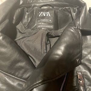 Zara leather jacket